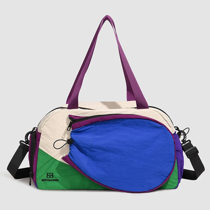 Versatile Color Block Gym Duffle Bag Stornfield