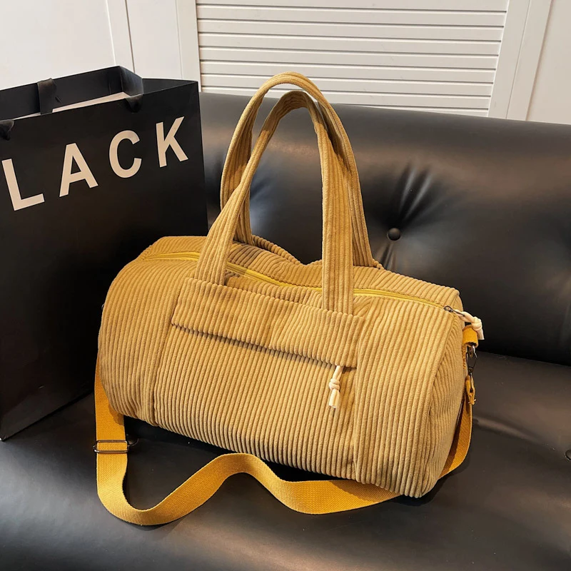 Textured Corduroy Travel Duffel Bag Stornfield