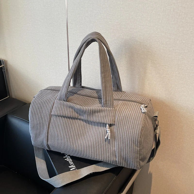 Textured Corduroy Travel Duffel Bag Stornfield