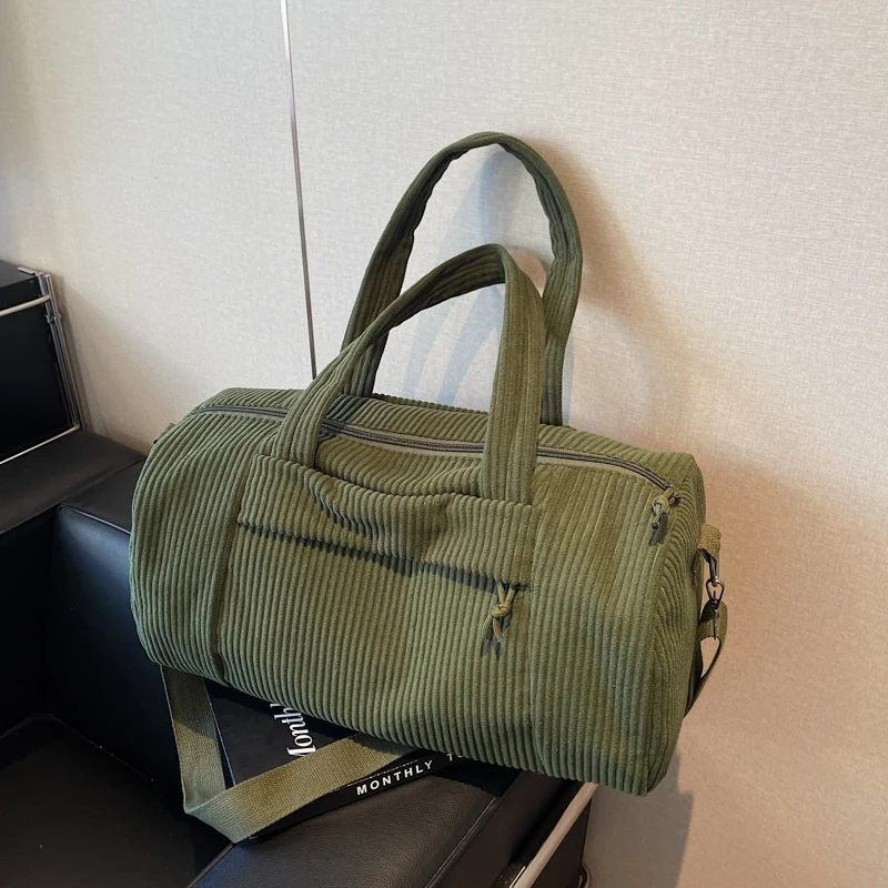 Textured Corduroy Travel Duffel Bag Stornfield