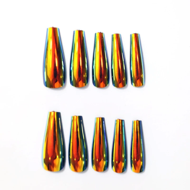 Premium langanhaltende Regenbogen-Nagelkunstverlängerungen Karnz