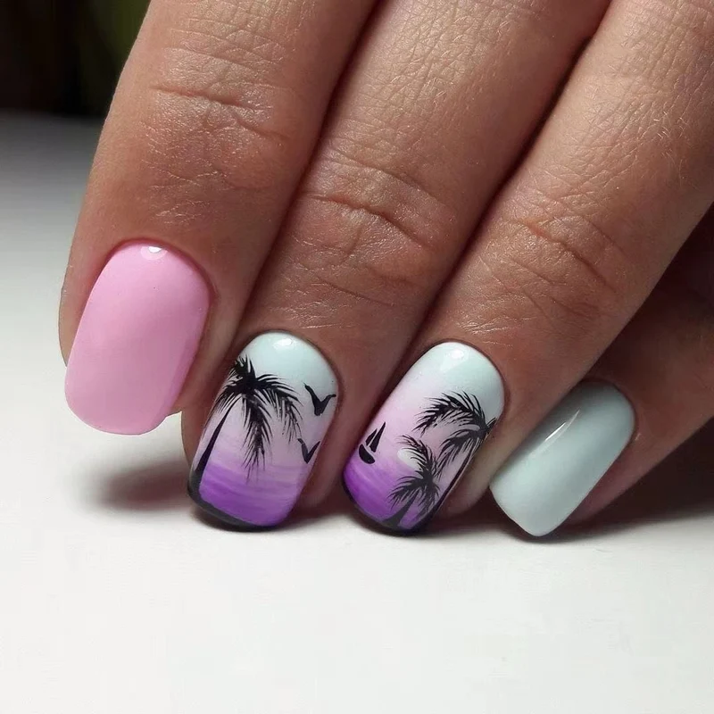 Sommer-Themen Acryl-Nagelkunst Verbesserungen Karnz