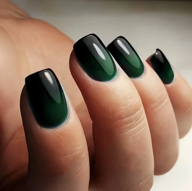 Stylische Ombre Druck-On Nagel Verbesserungen Karnz