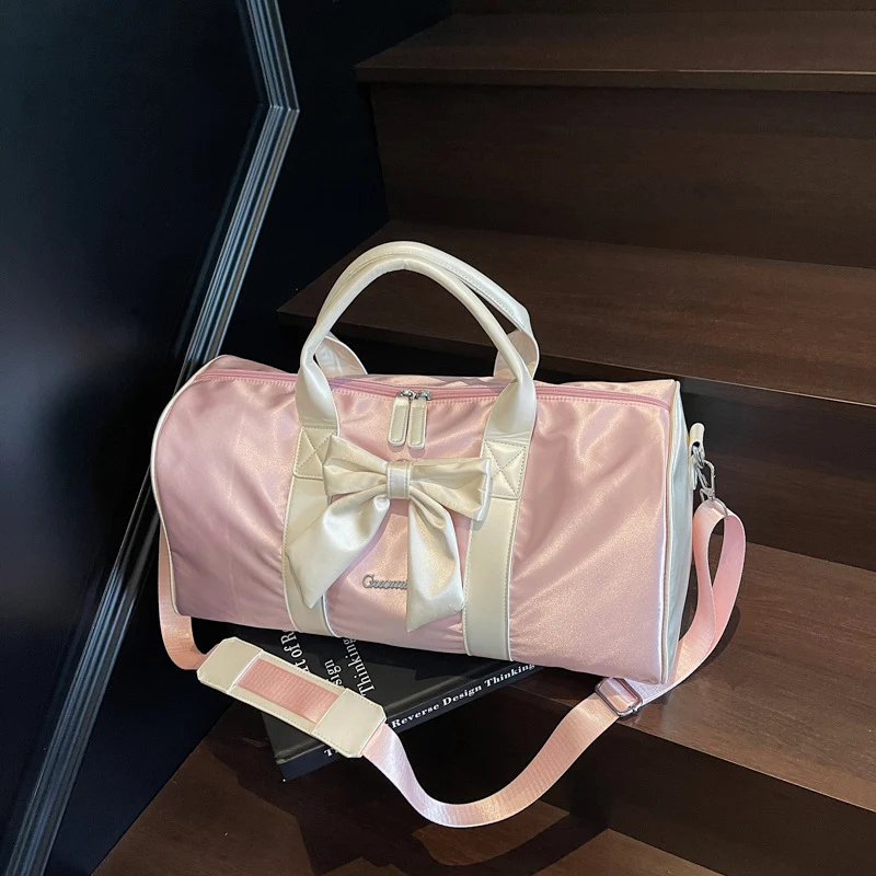 Elegant Bow Accent Duffel Bag Stornfield
