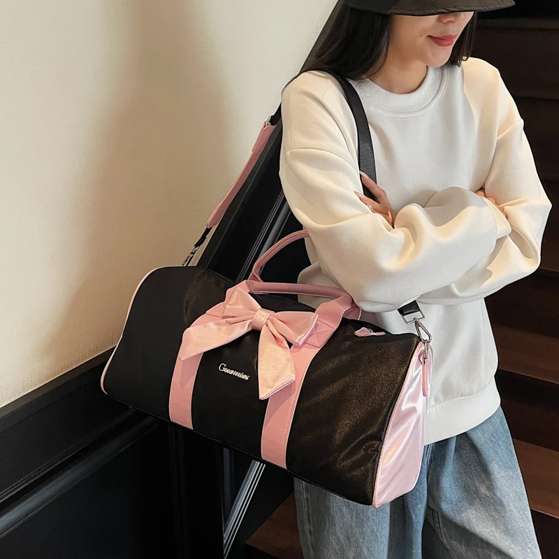 Elegant Bow Accent Duffel Bag Stornfield