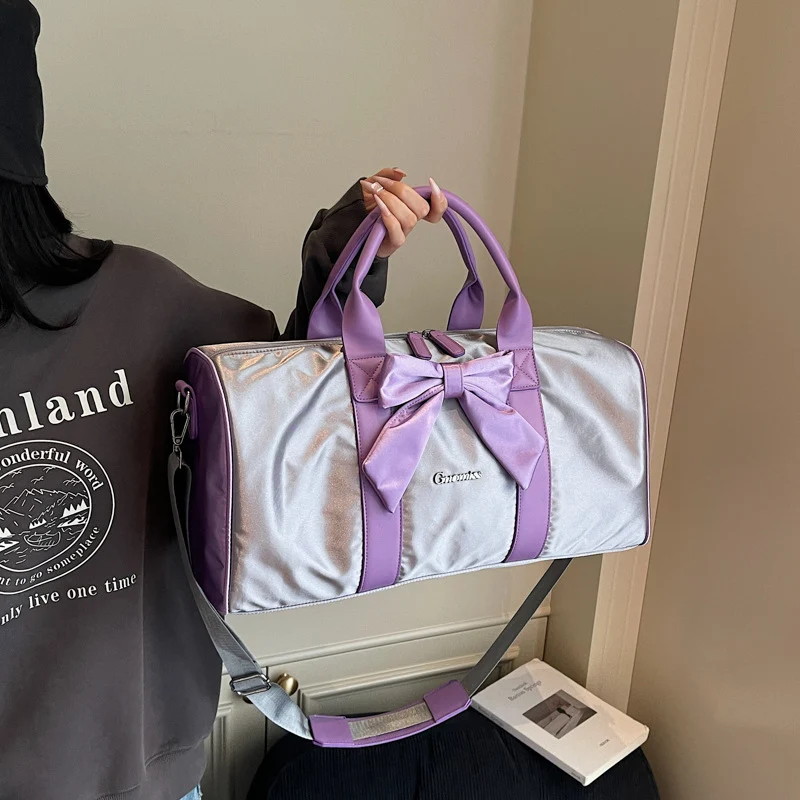 Elegant Bow Accent Duffel Bag Stornfield