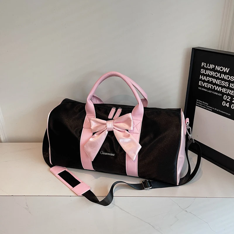 Elegant Bow Accent Duffel Bag Stornfield