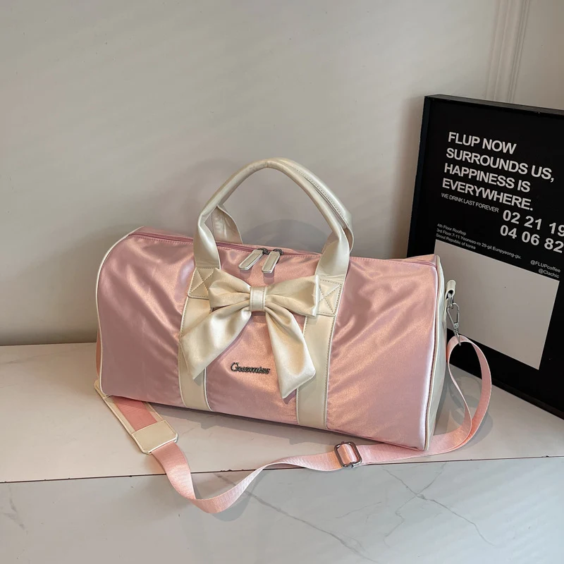 Elegant Bow Accent Duffel Bag Stornfield
