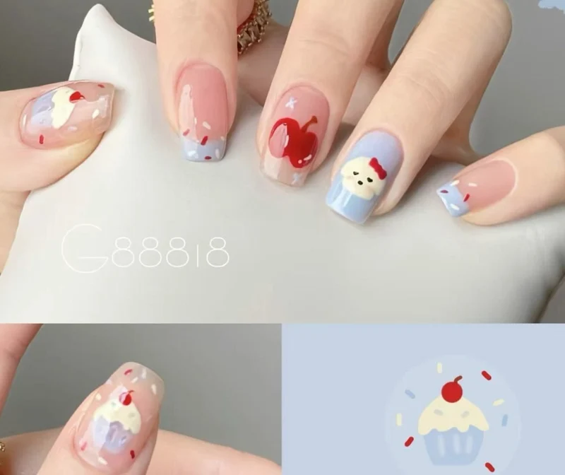 Luxus dekorative Nagelkunst Karnz