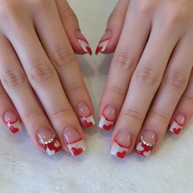 Herz-Themen Nagelkunst Set Karnz
