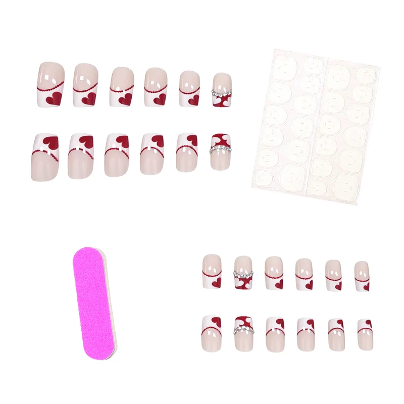 Herz-Themen Nagelkunst Set Karnz