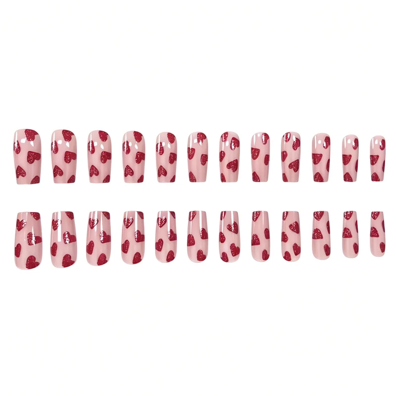 Herz-Themen Nagelkunst Karnz