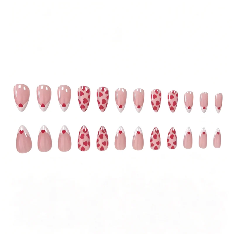 Herz-Muster Nail Art Verbesserungen Karnz