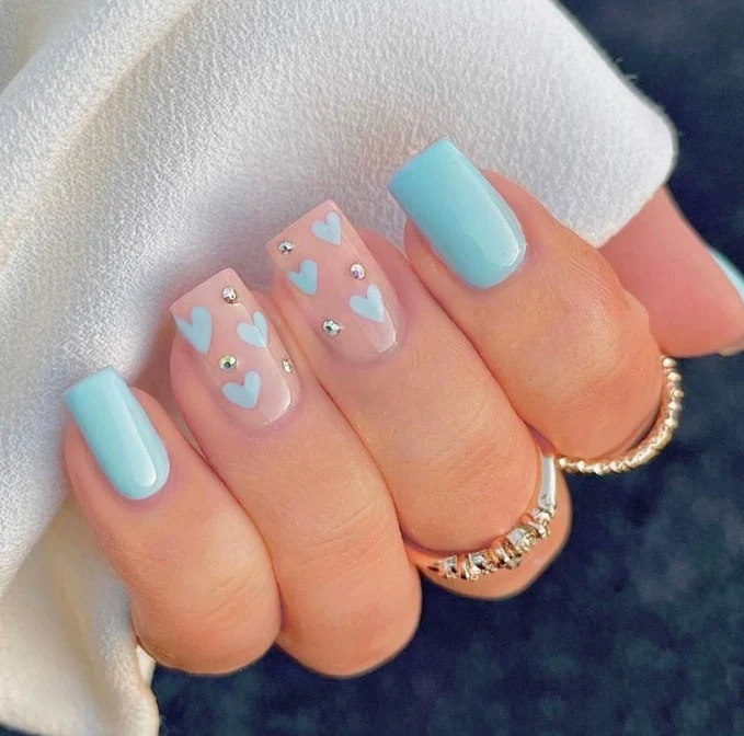 Herz-muster dekorative Acryl-Nail Art Karnz