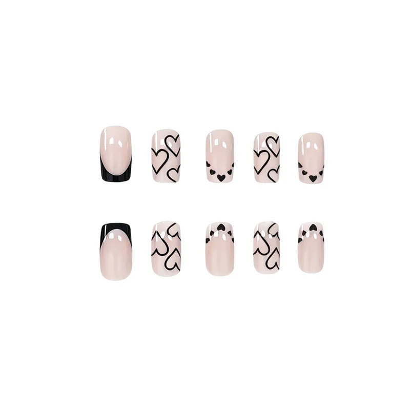 Herz-inspirierte Acryl-Nagelkunst-Set Karnz