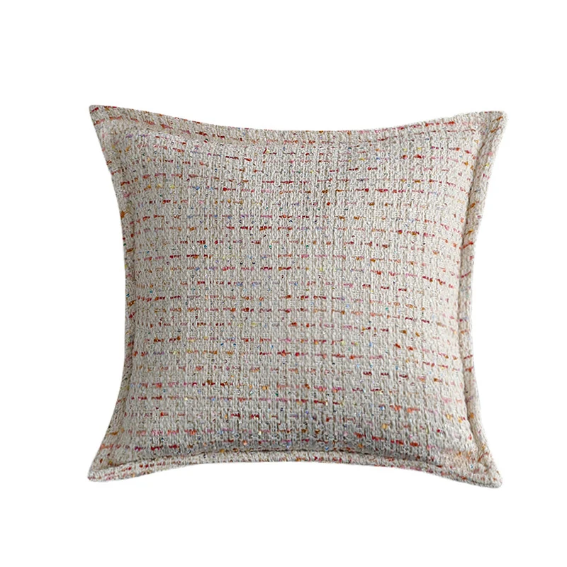 Rectangular decorative pillow with teddy fleece surface and cozy filling Stornfield