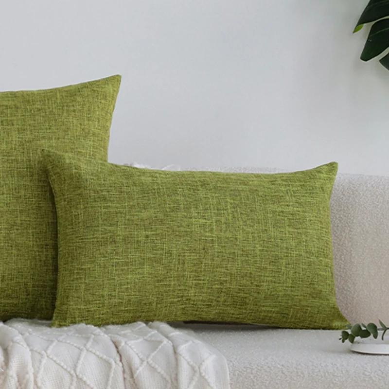 Rectangular sofa cushion cover in linen look Stornfield