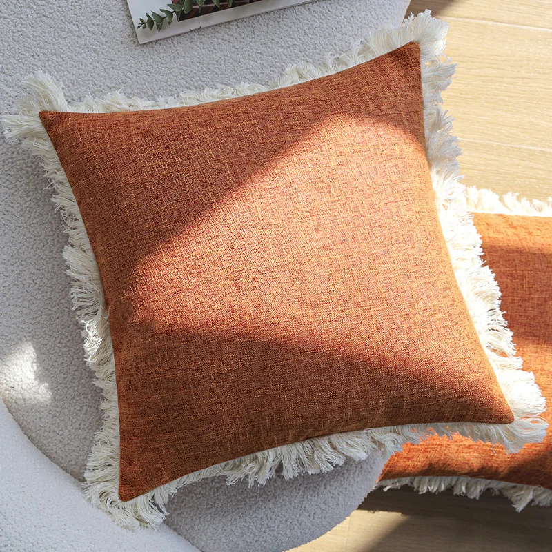 Rectangular sofa cushion cover in linen look Stornfield