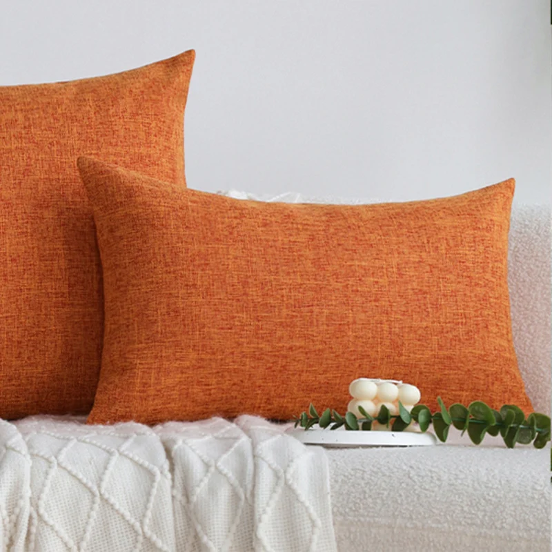 Rectangular sofa cushion cover in linen look Stornfield
