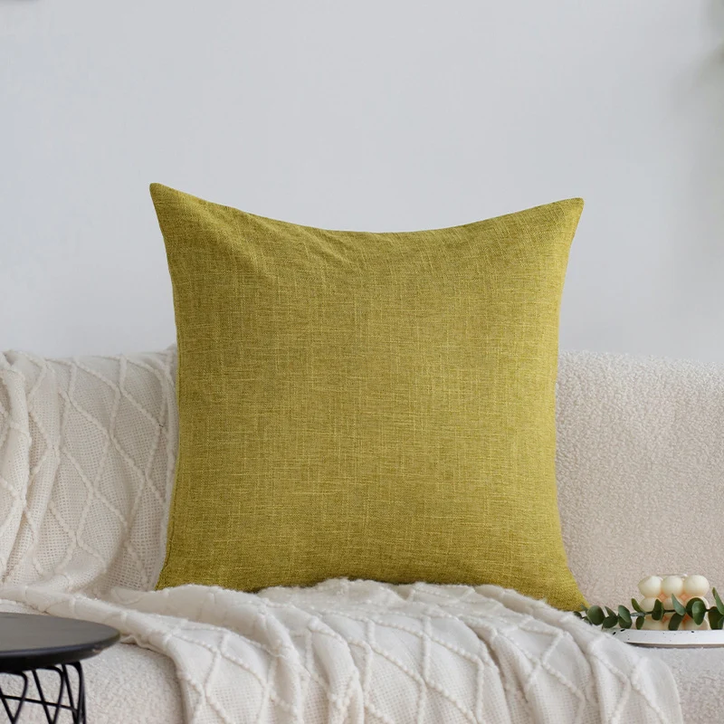 Rectangular sofa cushion cover in linen look Stornfield