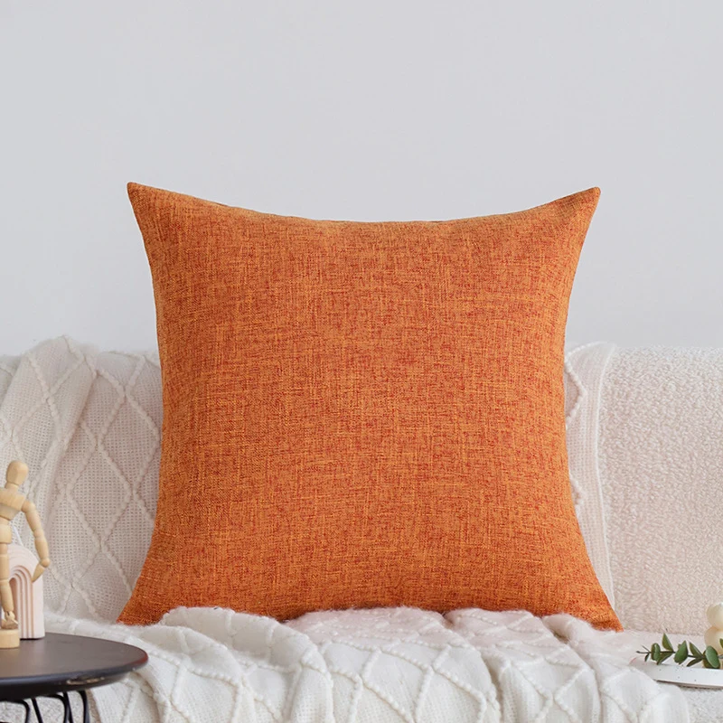 Rectangular sofa cushion cover in linen look Stornfield