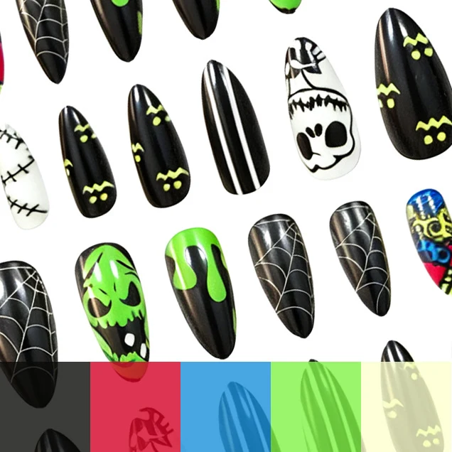Halloween inspirierte Nagelkunst Karnz