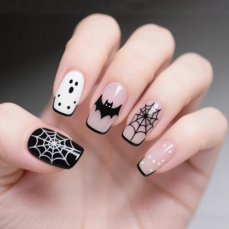 Halloween-inspiriert künstlerische Nagelkünste Karnz