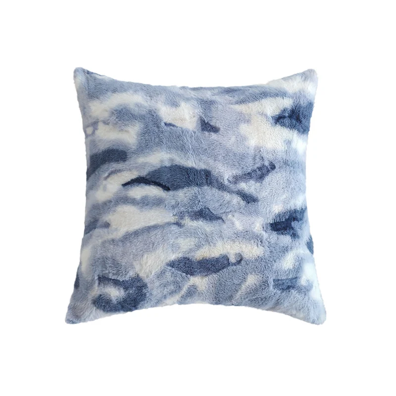 Rectangular faux fur pillowcase luxurious and plush Stornfield
