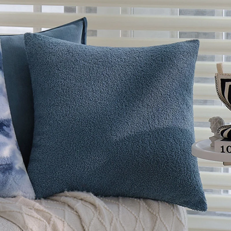 Rectangular faux fur pillowcase luxurious and plush Stornfield
