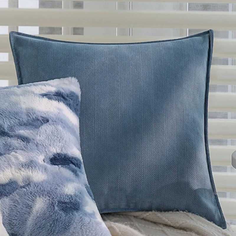 Rectangular faux fur pillowcase luxurious and plush Stornfield