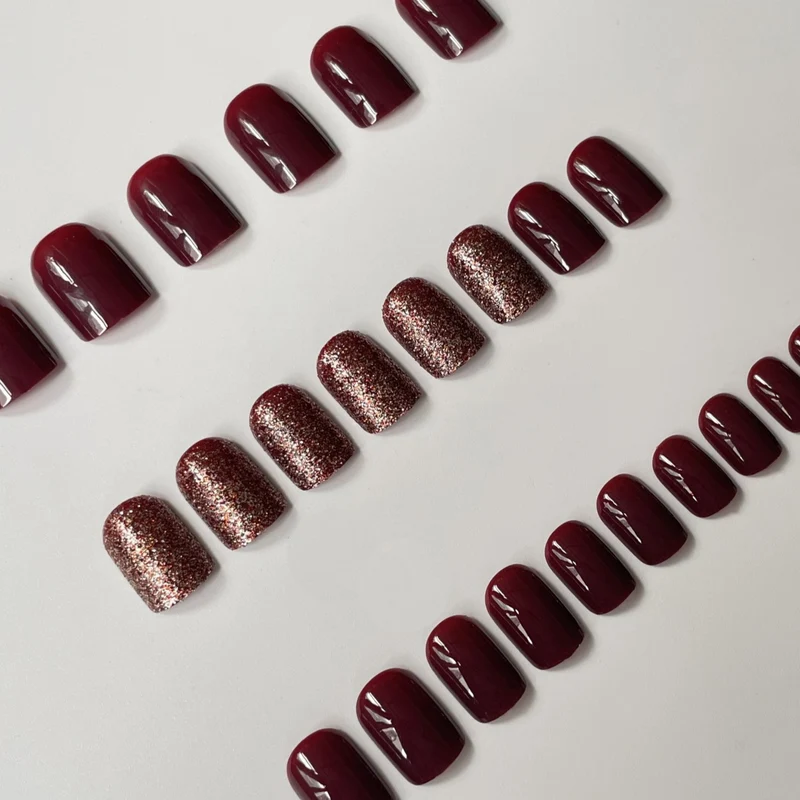 Glänzende Glitzerne Nagelkunst Verbesserungen Karnz