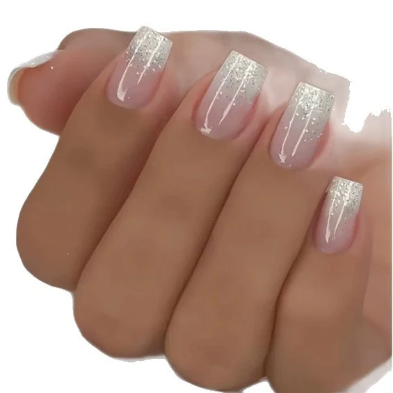 Glitzernde Ombre-Nagelverstärkungen Karnz