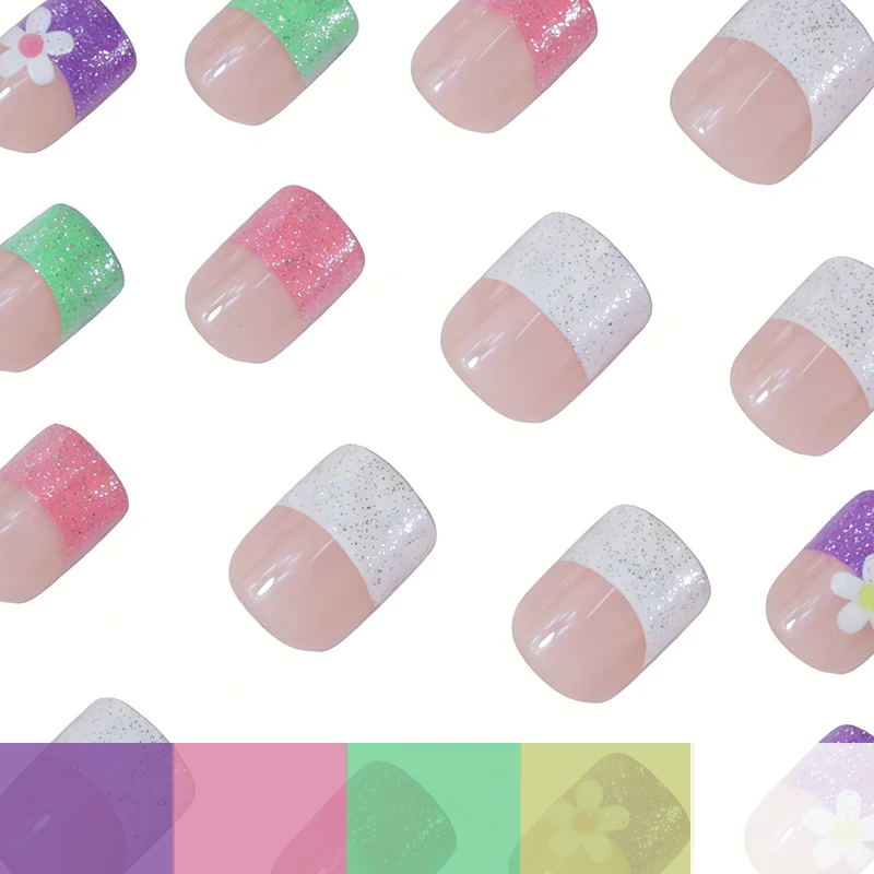 Glitzernde Floral Nagelkunst Verbesserungen Karnz