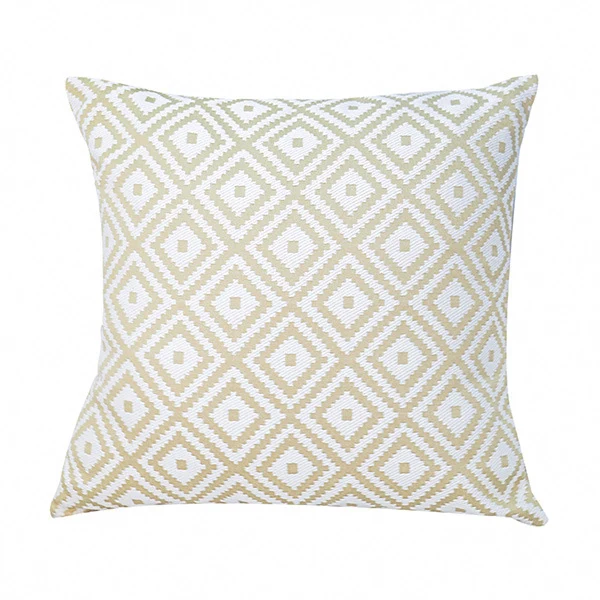 Square decorative cushion cover with geometric diamond pattern Stornfield