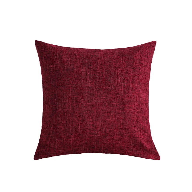 Square decorative cushion cover with fine crosshatch structure and concealed zipper Stornfield