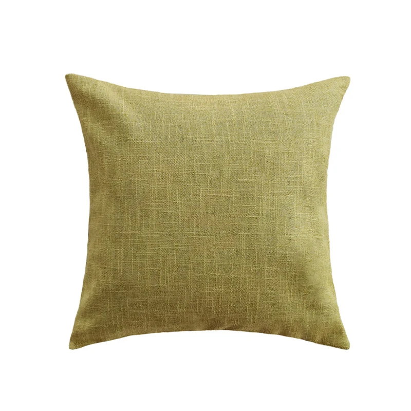 Square decorative cushion cover with fine crosshatch structure and concealed zipper Stornfield