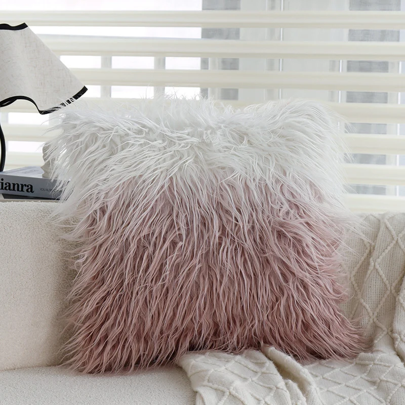 Square decorative cushion cover with finely woven tree jacquard and velvety piping Stornfield