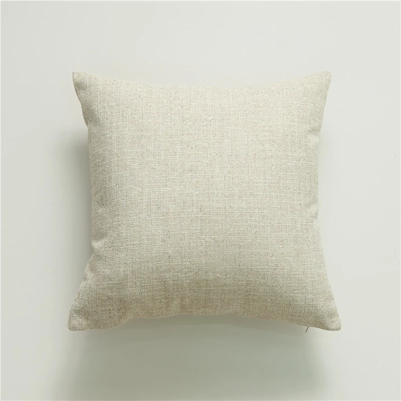 Square decorative cushion cover in linen look with corner tassels Stornfield