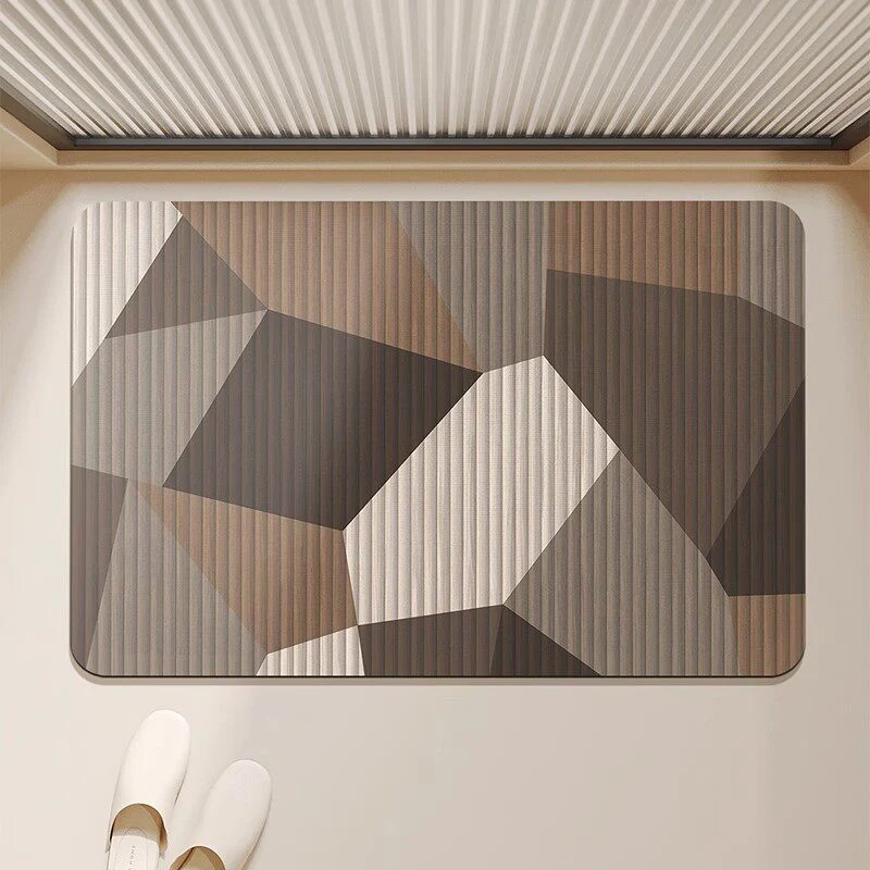 Absorbent Quick-Dry Bamboo-Style Cloud-Shaped Bath Mat