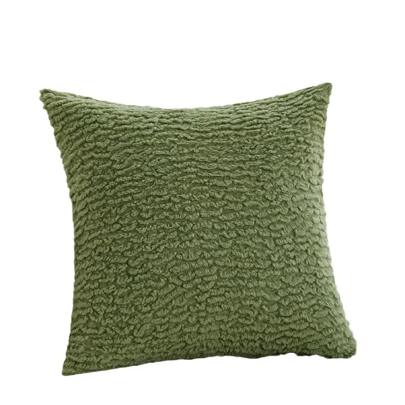 Square pillowcase with herringbone pattern and piped seam Stornfield