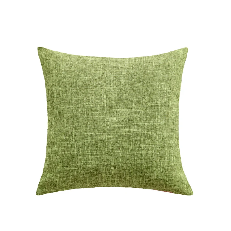 Square cushion cover in modern textured fabric with a soft linen feel and concealed zipper Stornfield