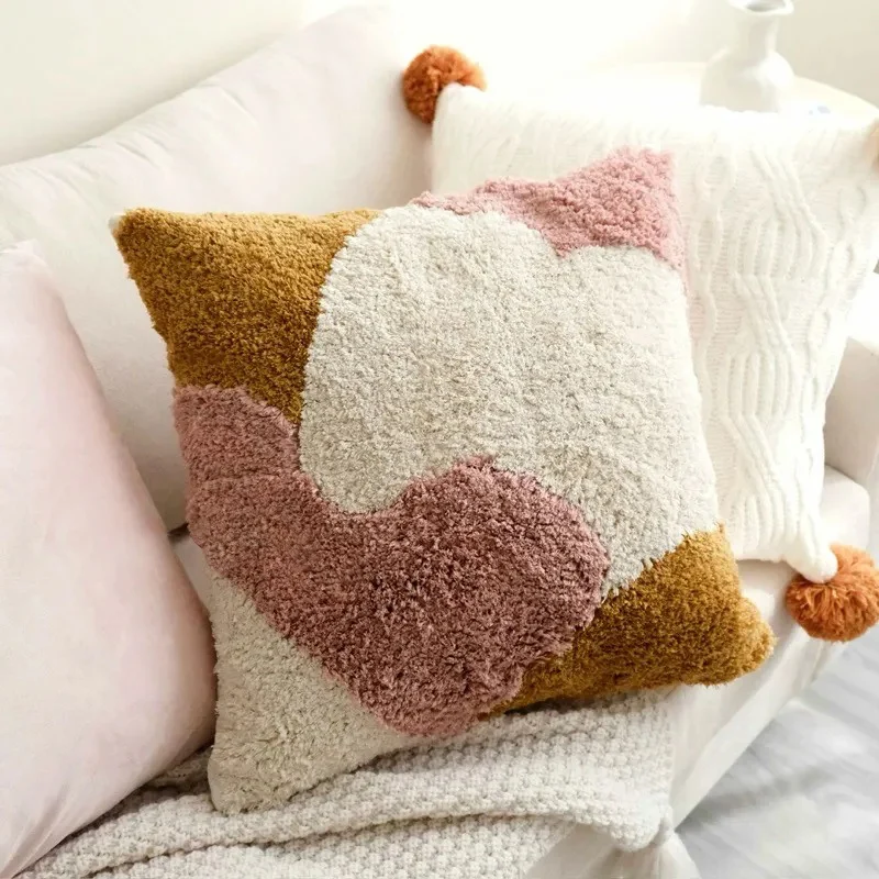 Square soft velvet decorative pillowcase with soft-touch velvet texture and hotel-like edge finishing Stornfield