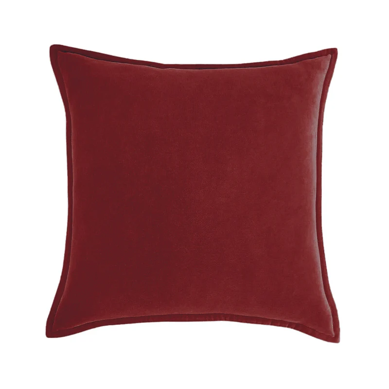 Square Velvet Decorative Cushion Cover with Piping Edge Stornfield