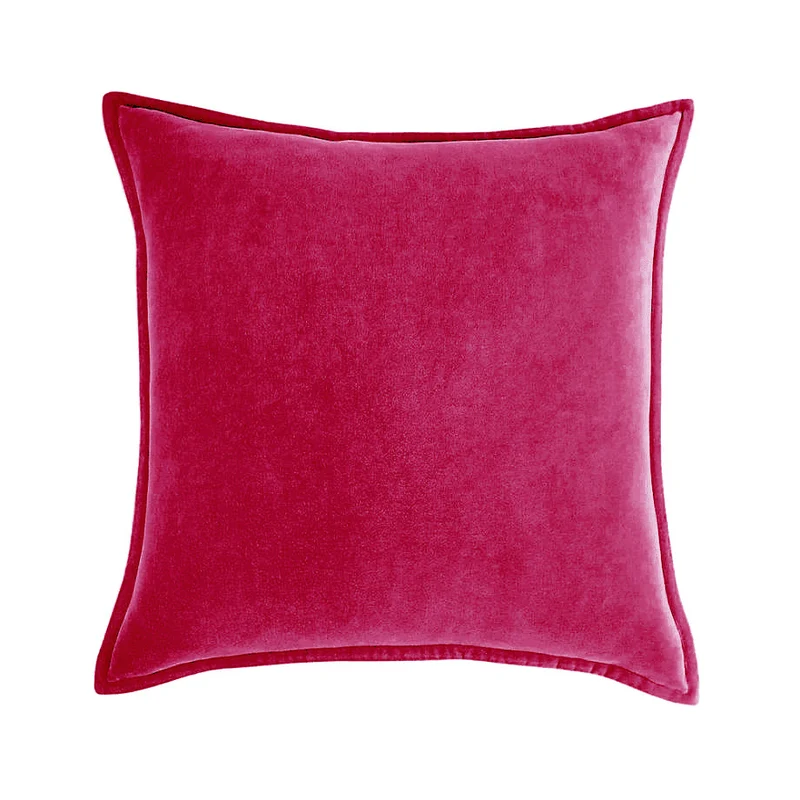 Square Velvet Decorative Cushion Cover with Piping Edge Stornfield