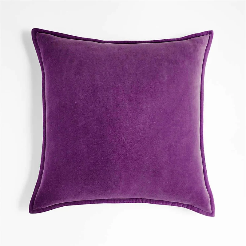 Square Velvet Decorative Cushion Cover with Piping Edge Stornfield