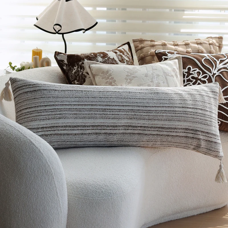 Square velvet cushion cover with raised chenille flower application and concealed zipper Stornfield