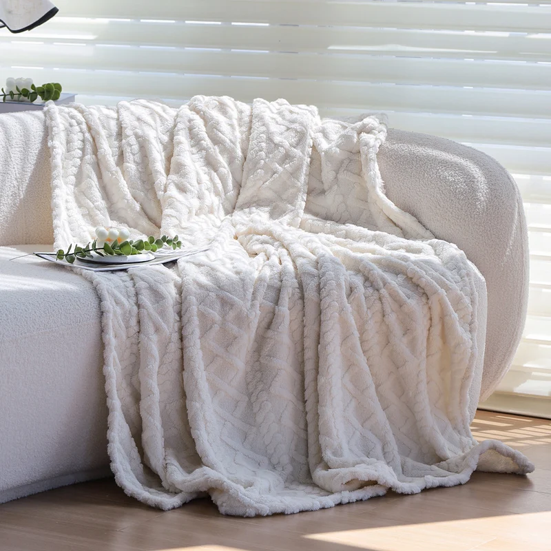 Square plush cushion cover with Scandi braid pattern and extra soft Sherpa quality Stornfield
