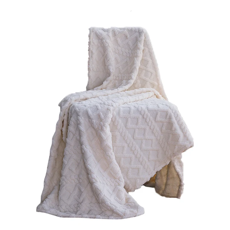 Square plush cushion cover with Scandi braid pattern and extra soft Sherpa quality Stornfield