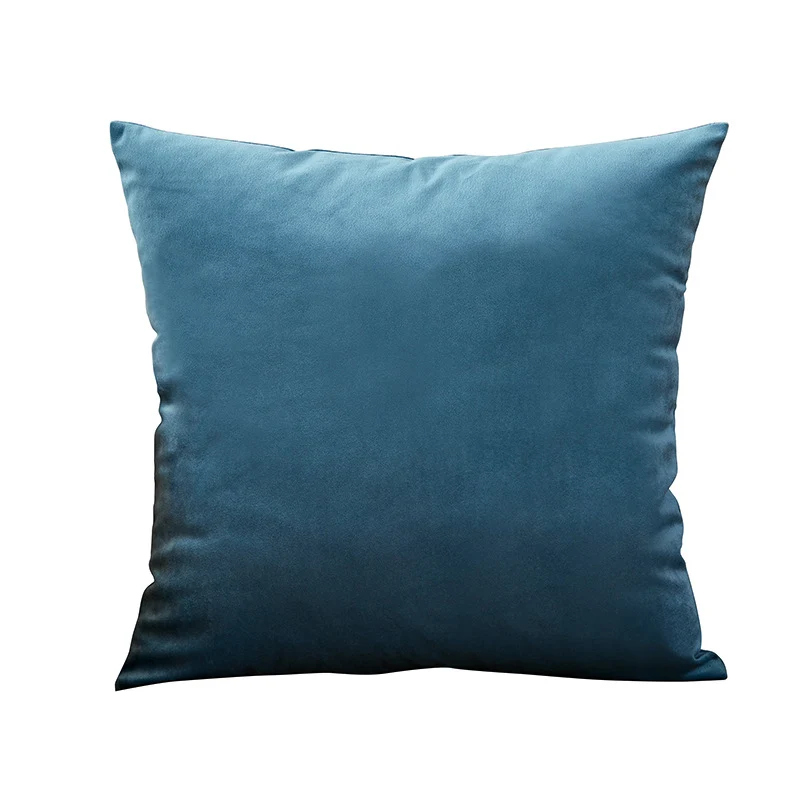 Square microfiber velvet cushion cover with extra soft velour surface and concealed zipper Stornfield