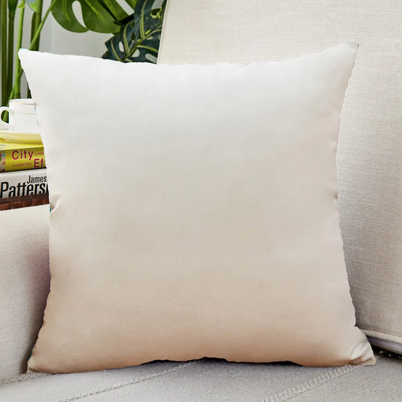 Square microfiber velvet cushion cover with extra soft velour surface and concealed zipper Stornfield